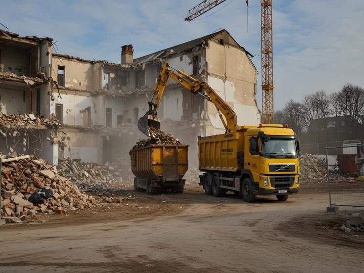 Transport déchets de démolition Villeneuve-Saint-Germain